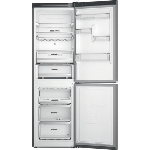 Frigorífico Combinado Whirlpool W7X 83T MX | 191,2x59,6x67,8 cm | 231 L | D | Aço inoxidável Fashion