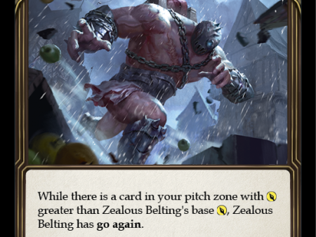 Zealous Belting (Blue) [MON295-RF] 1st Edition Rainbow Foil Online now