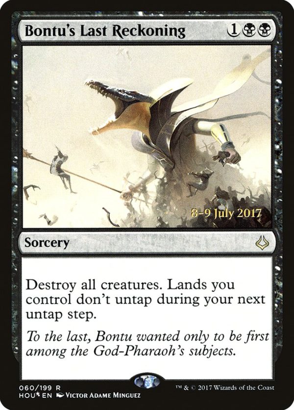 Bontu s Last Reckoning [Hour of Devastation Prerelease Promos] For Sale