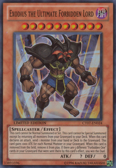 Exodius the Ultimate Forbidden Lord [CT07-EN024] Super Rare For Sale